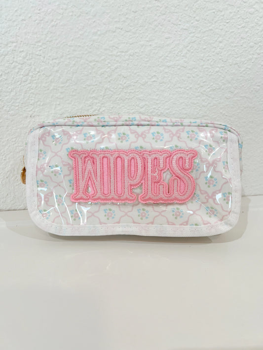 Kenz Kustomz Pink Clear Coat Wipes Pouch Bag