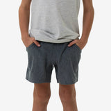 Burlebo Boys Youth Athletic Shorts Grizzly Grey With Deer Camo Liner