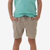 Burlebo Boys Khaki Venado Camo liner Athletic Shorts