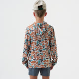 Burlebo Bayside Camo Performance Boys Pullover Hoodie