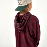 Burlebo Youth Maroon Texas Camo Boys Performance Pullover