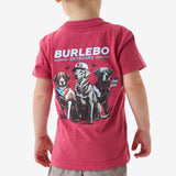 Burlebo Heather Crimson American Dogs Boys Short Sleeve