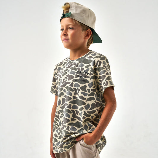 Burlebo Deer Camo Classic Boys T Shirt