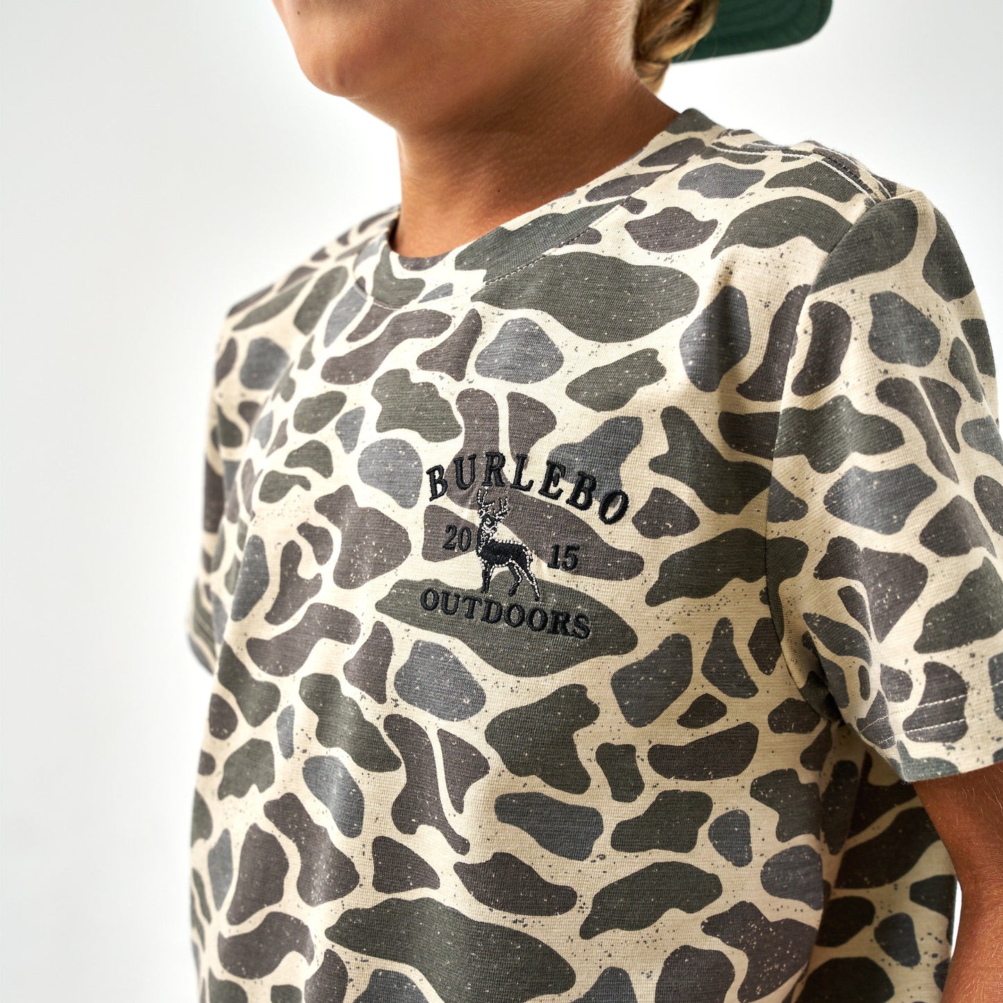 Burlebo Deer Camo Classic Boys T Shirt