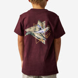 Burlebo Boys Heather Maroon Triangle Pintail duck