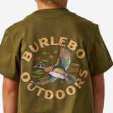 Burlebo Boys Heather Hunter Green Wood Duck Shirt