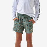 Burlebo Boys Jumbo Mallard Green Swim Shorts trunk