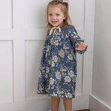 Yo Baby Girls Grey Floral Dress
