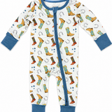 Hollis Baker Boys Blue Boots Onesie