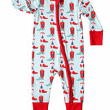 Hollis Baker Girls Pink Holiday Boots Onesie