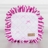Hollis Goldie Girl Bows Ruffled Nylon Tech Organizer