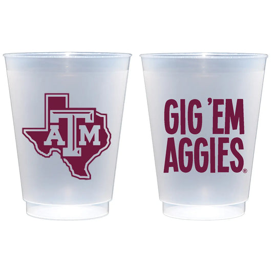 Shatterproof Cup 10 Pack Texas A&M University/Gig 'em Aggies