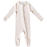 Copper Pearl Oat Zipper Onesie