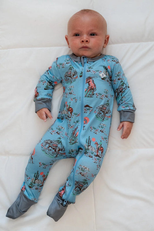 Burlebo Cowboy Up Baby Boys Onesie
