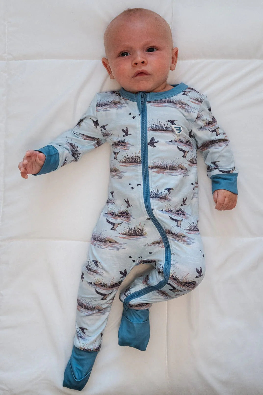 Burlebo Zip Up Onesie Duck Hunt