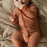 Burlebo UT Orange Texas Zip Up Boys Onesie