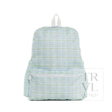 TRVL Classic Green Plaid Backpack