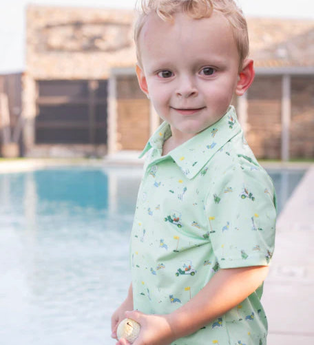 Blue Quail Dogwood Performance Boys Polo Shirt