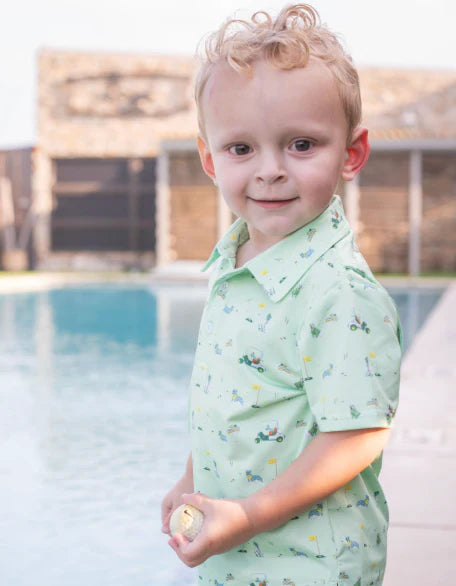 Blue Quail Dogwood Performance Boys Polo