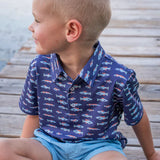 Blue Quail Freshwater Performance Boys Polo Shirt