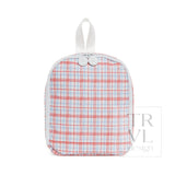 TRVL Classic Red Plaid Lunch Bag
