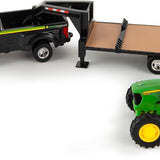John Deere Ertl Ford F350 Pickup and Tractor Toy Set