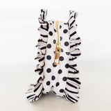 Hollis Polka Stripe Ruffled Nylon Tech Organizer