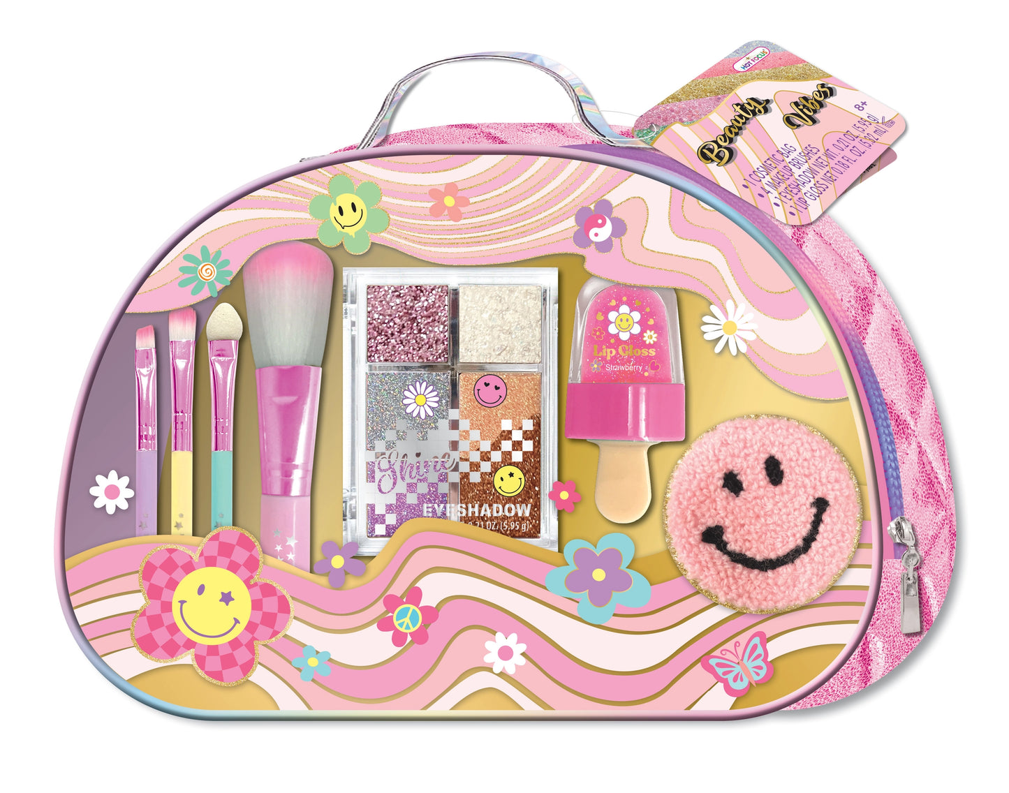 Groovy Flower Girls Makeup Beauty Bag Girls Toy Set