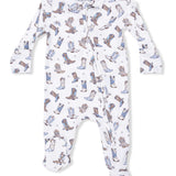 Angel Dear Boys Cowboy Boots Zipper Bamboo Onesie
