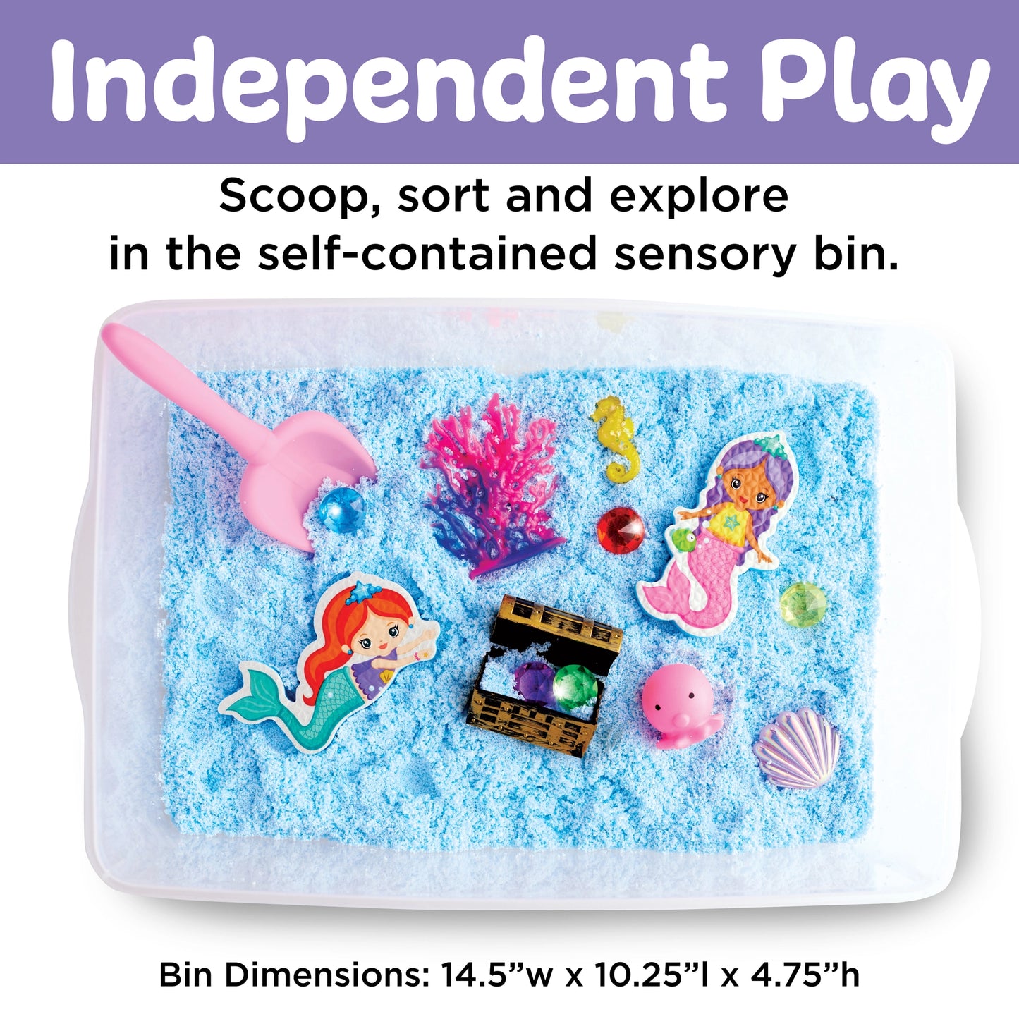 Sensory Bin Mermaid Activity Bin For Kids Toy Gift