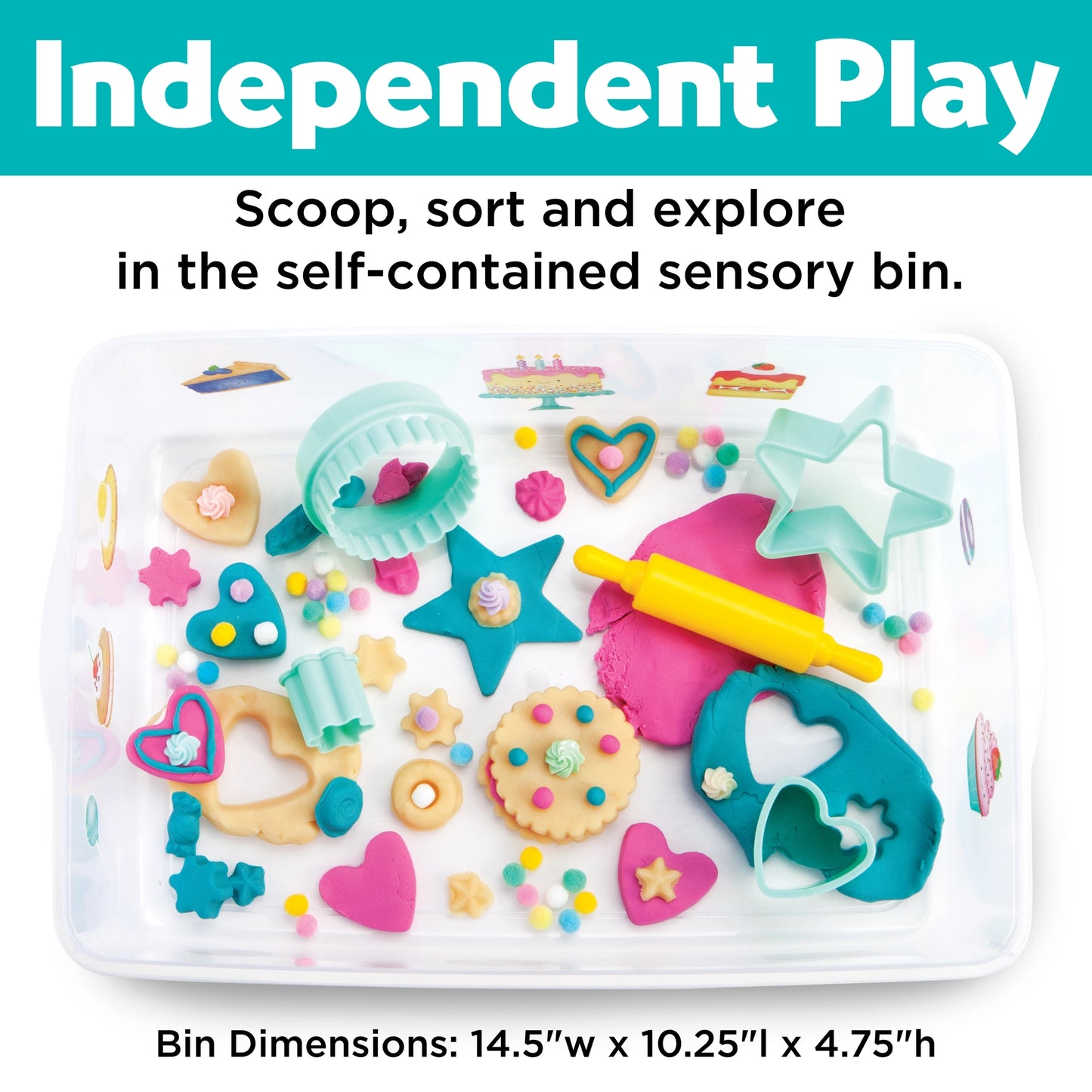 Sensory Bin Bake Shop Activity Bin For Kids Toy Gift
