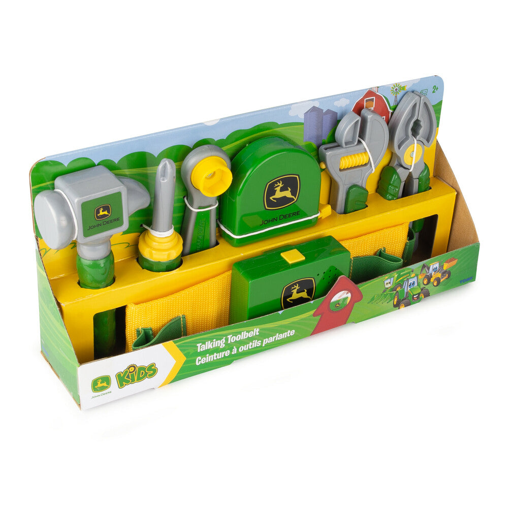 John Deere Deluxe Talking Toolbelt  7 Piece Tool Set