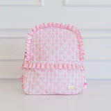 Hollis Ruffled Nylon Backpack Pink Floral