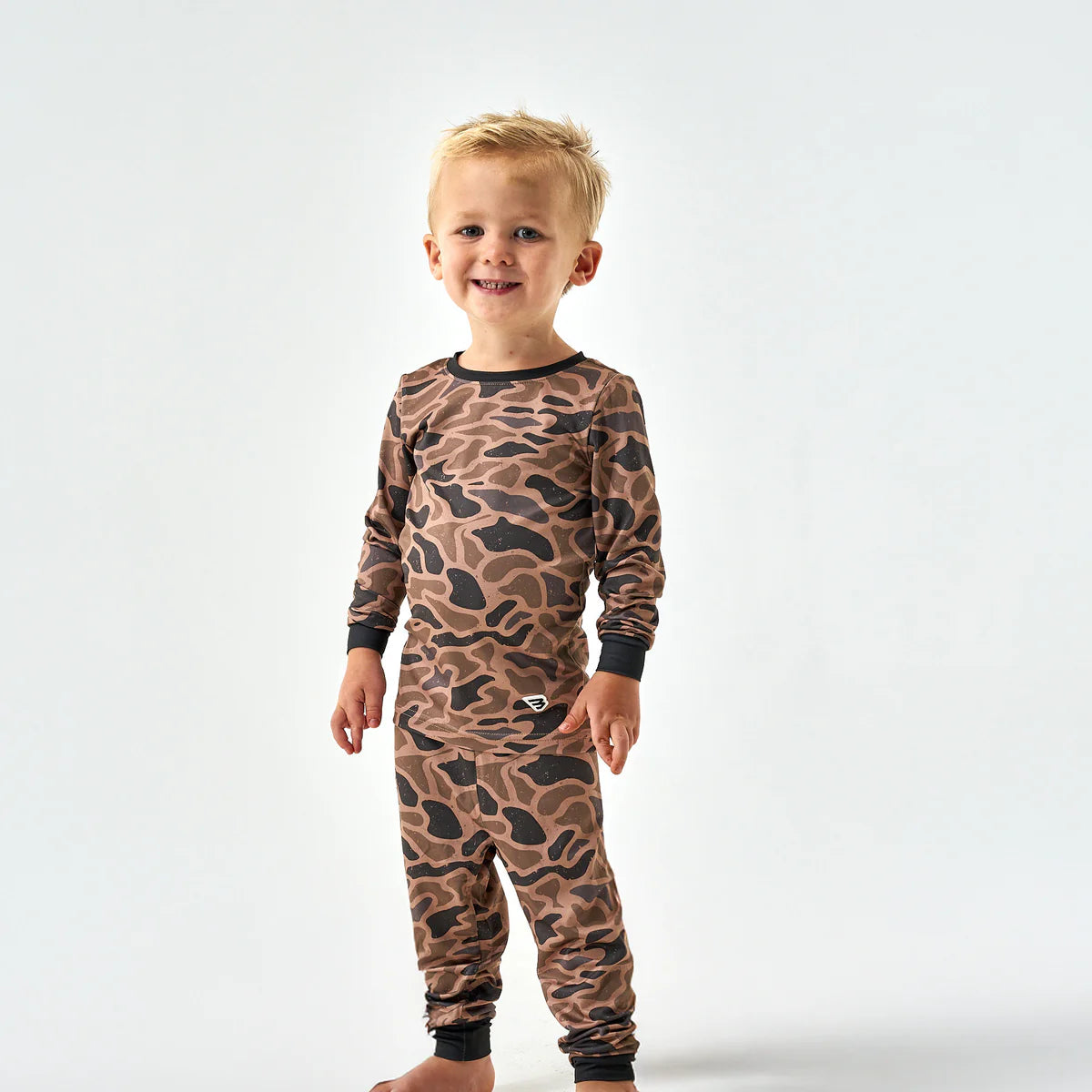 Burlebo Gauge Camo Toddler & Youth Boys Two Piece Performance Pajamas