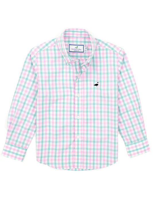 Properly Tied Seasonal Sportshirt Rosemary Button Up Boys Shirt
