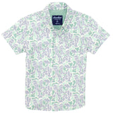 Properly Tied Shordees Summer Boys Shirt Sage Camo