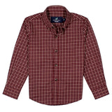 Properly Tied Boys Beetroot Long Sleeve Shirt