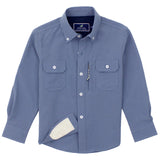 Properly Tied Boys Reeltech Fishing Shirt Dusk Blue