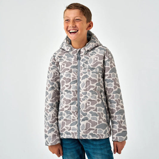 Burlebo Youth Boys Puffer Jacket Camo