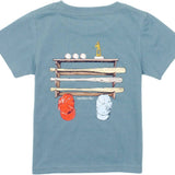 Properly Tied Boys Baseball Bat Rack Short Sleeve Boys Shirt
