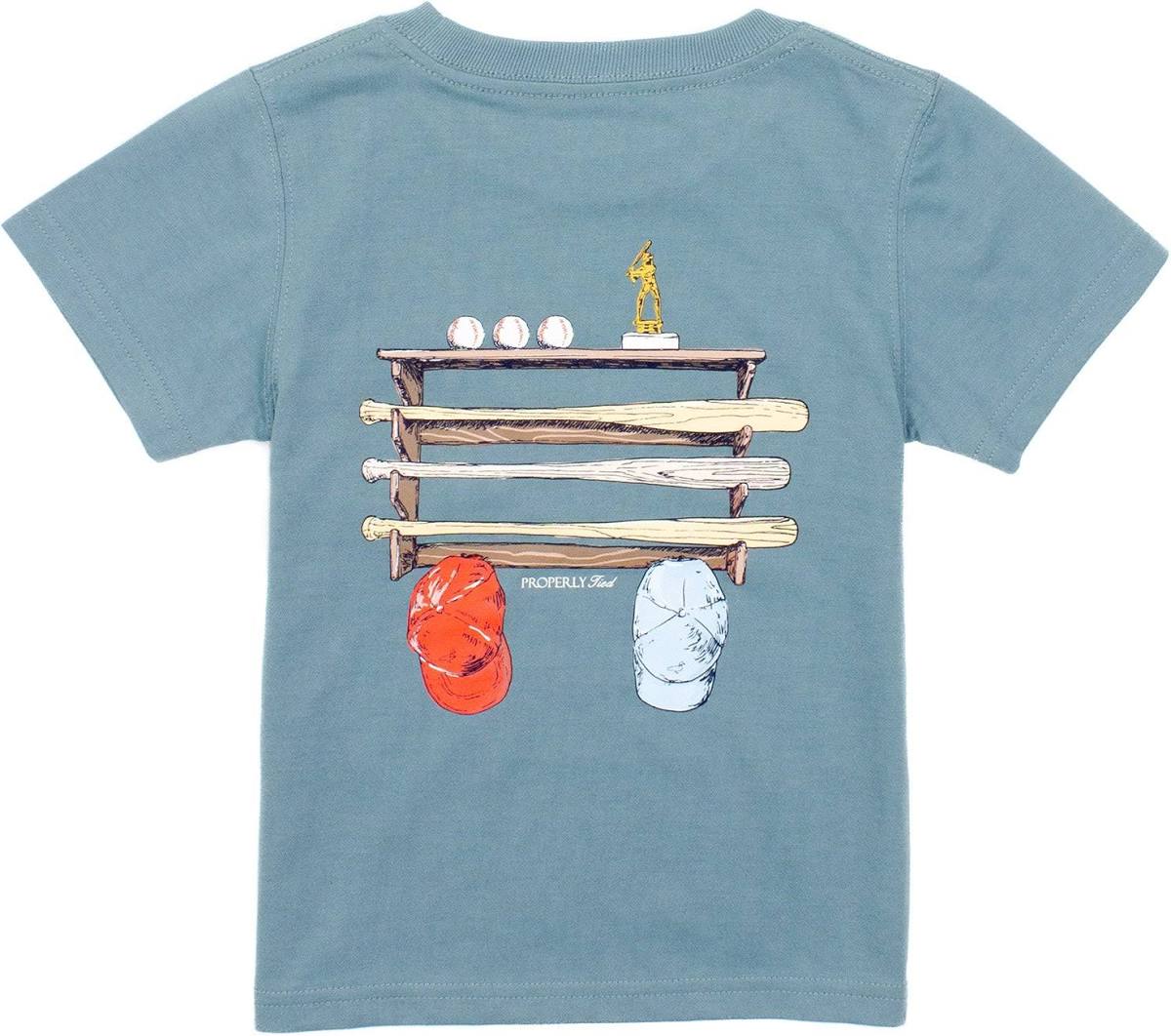 Properly Tied Boys Bat Rack Short Sleeve Boys Shirt