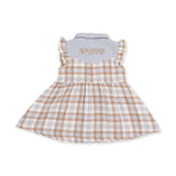 Angel Dear Western Plaid Pearl Snap Dress And Bloomer