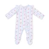 Angel Dear Girls Anna Floral Stripe Onesie