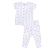 Angel Dear Girls Anna Floral Stripe Two Piece Set
