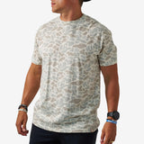 Burlebo Mens Vintage Washed Classic Deer Camo Shirt