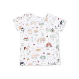 Angel Dear Farm Animals Rope Cameos Uni - Short Sleeve Loungewear Set