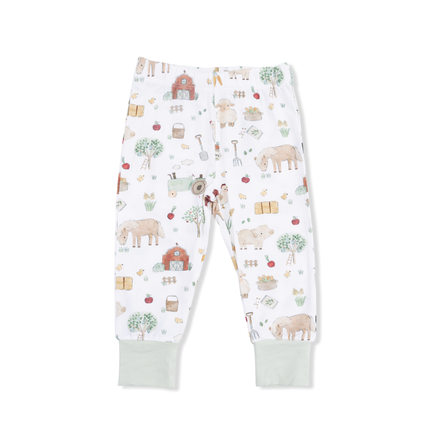 Angel Dear Farm Animals Rope Cameos Uni - Short Sleeve Loungewear Set