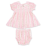 Angel Dear Girls Antoinette Stripe Smocked Dress Set