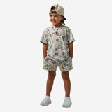 Burlebo Boys Vintage Washed Mallard Mayhem Camo Shirt