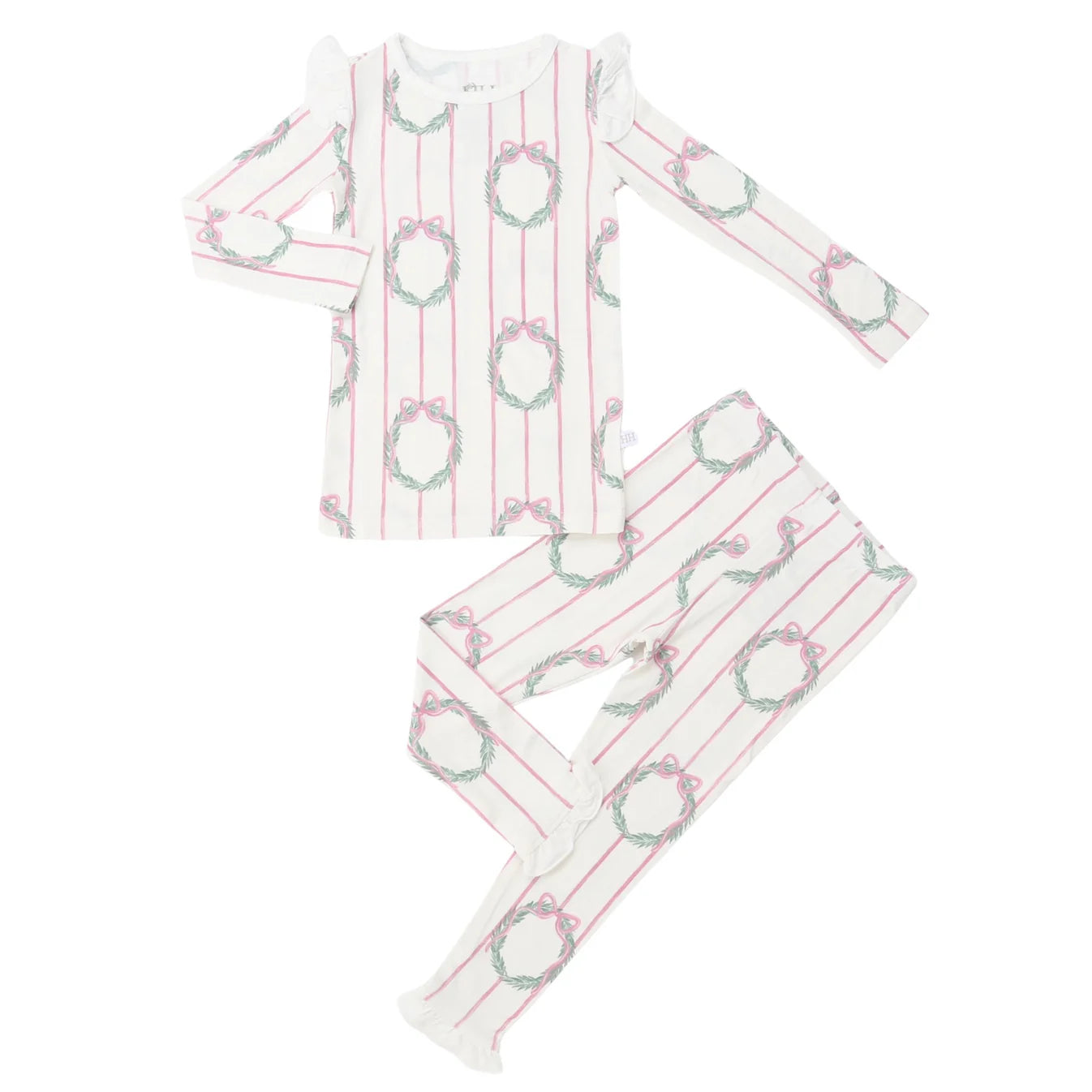 Hamner Hill Girls Sugarplum Wreath Loungewear set
